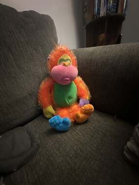 Furry Friends Multi-Colored Plush Orangutan Monkey Stuffed Animal